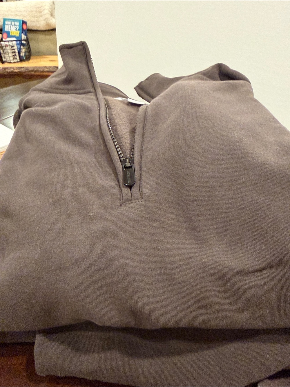 Womans athleta Half-Zip Pullover Sweatshirt and sweatpants- Brown